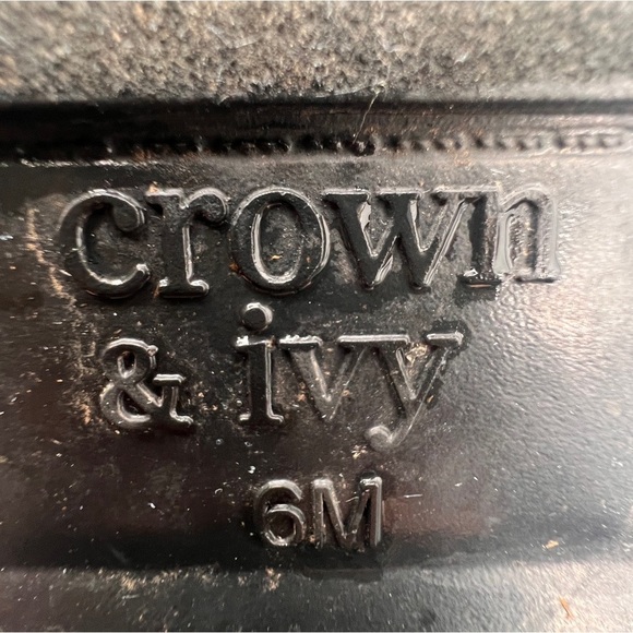 Crown & Ivy Lug Sole Chelsea Rubber Boots Size 6 Women’s - Picture 3 of 8